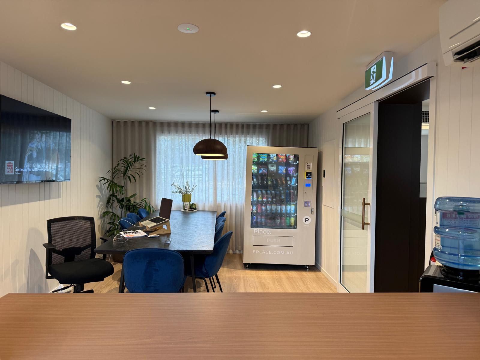AP Vending machine installed in corporate office space
